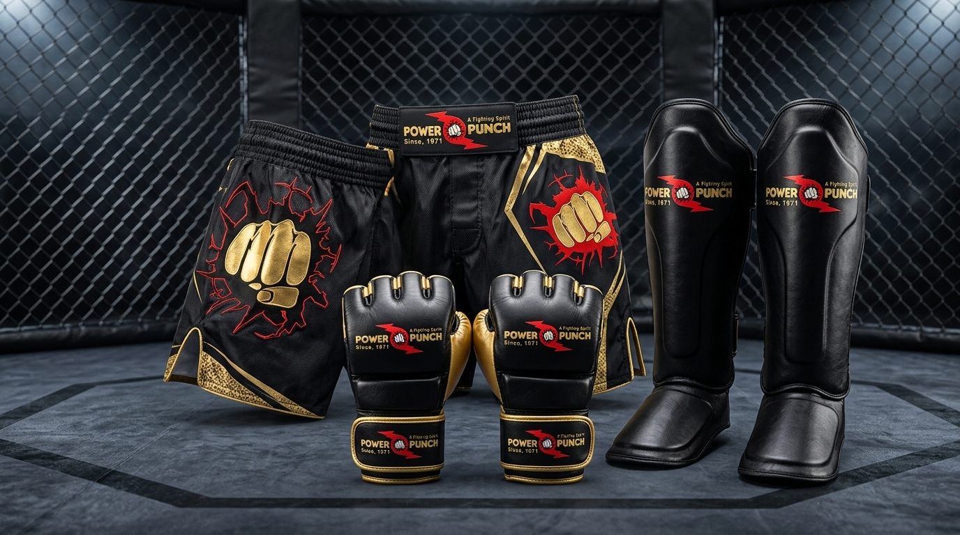 Pro 4oz MMA Fight Gloves and Cage Equipment Sialkot - Power Punch