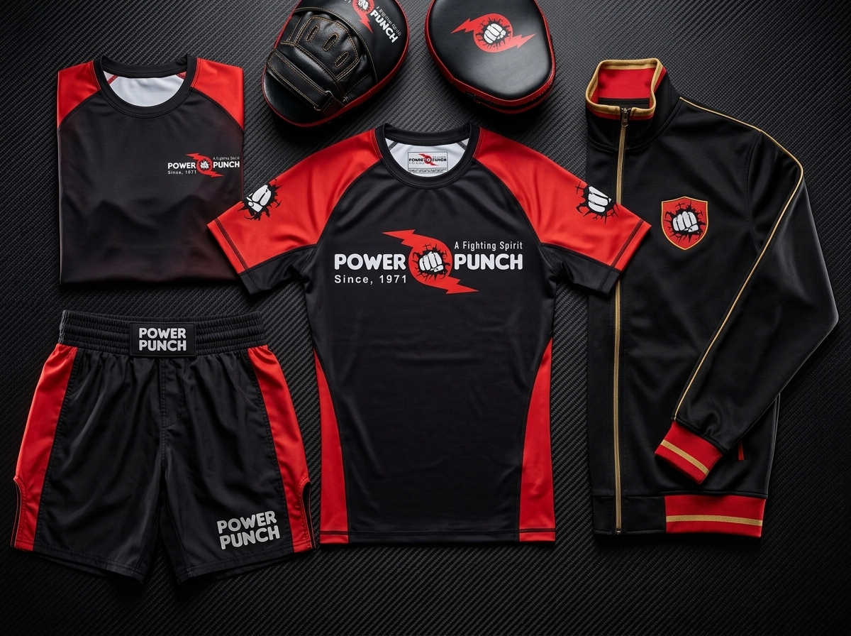Combat Sports Apparel and Athletic Streetwear Manufacturer Sialkot - Power Punch