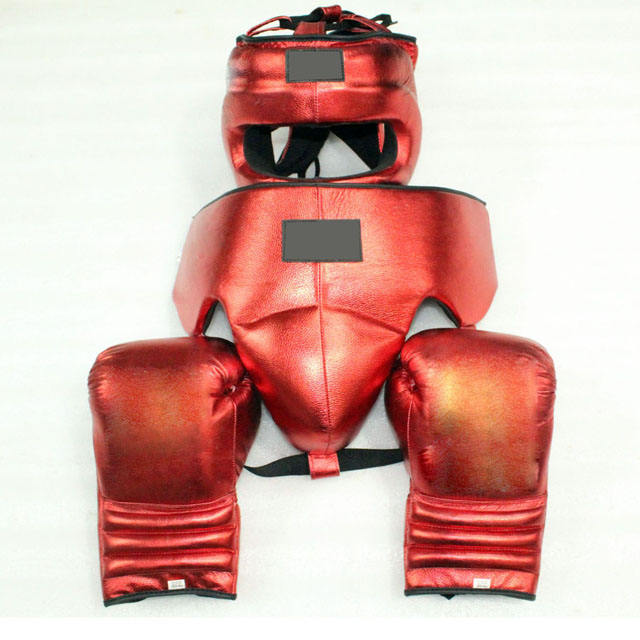 Power Punch Winning Boxing Sparring Set Boxing Gloves Head Guard Groin Guard