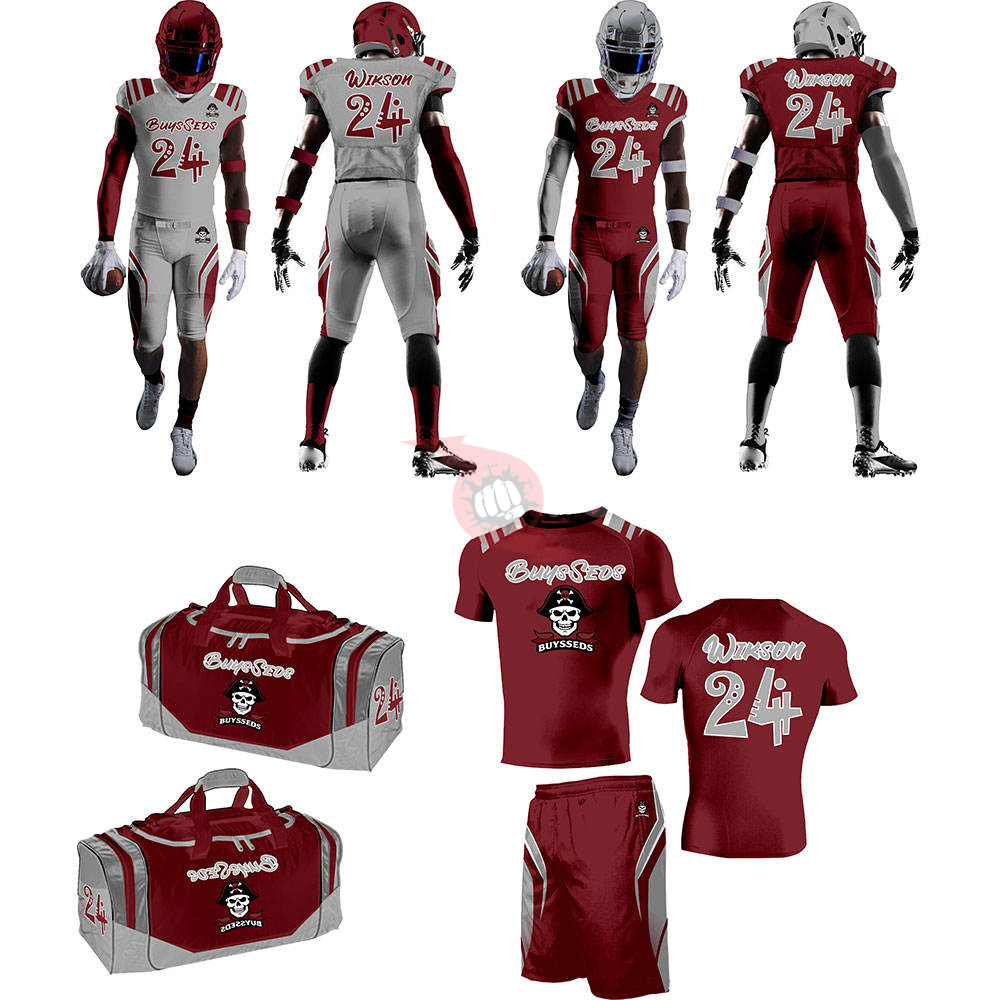 Power Punch OEM Service Custom Design American Football Uniform Wholesale Training American Foo