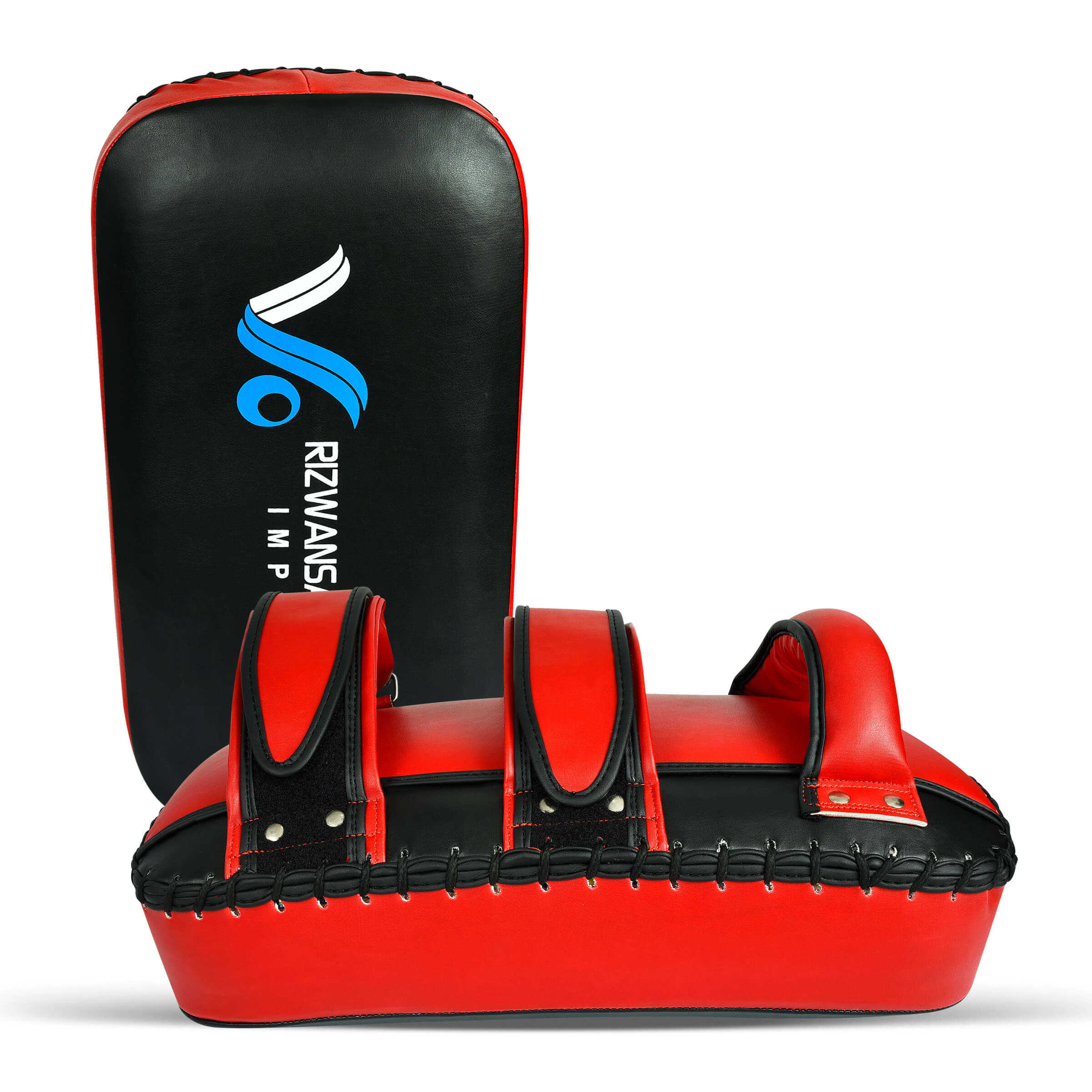 Power Punch High Quality Leather Kick Shield for Muay Thai and Boxing Training Angle 3