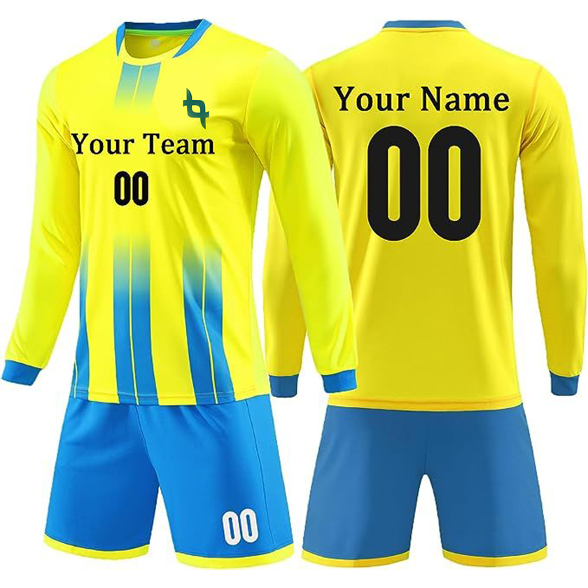 Power Punch New Trend Soccer Goalkeeper Uniform Set Shorts Pants Jersey 100 Polyester Breathabl - Angle 2