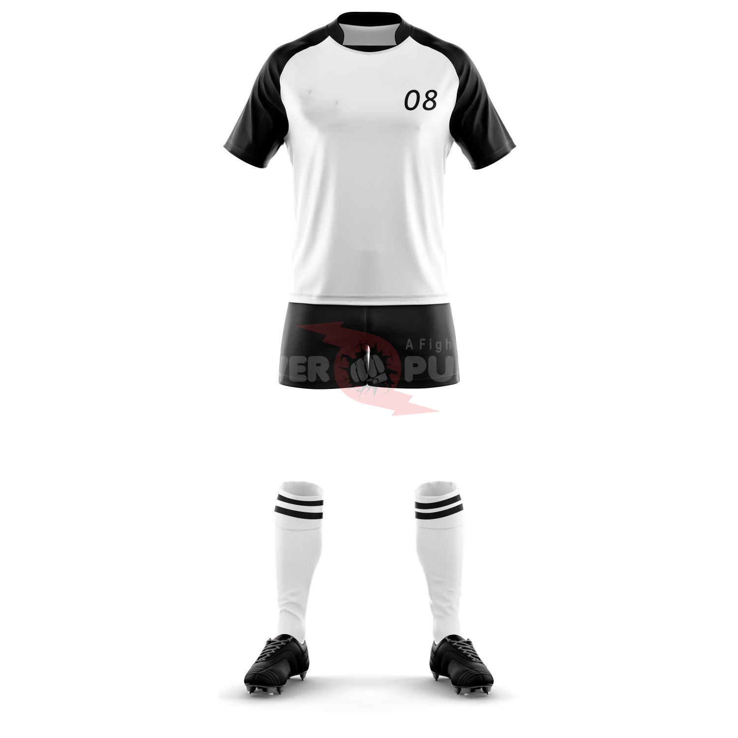 Power Punch High Quality Polo Sublimation Custom Striped Sport Wear Rugby Uniforms Men x27 s OE - Angle 5