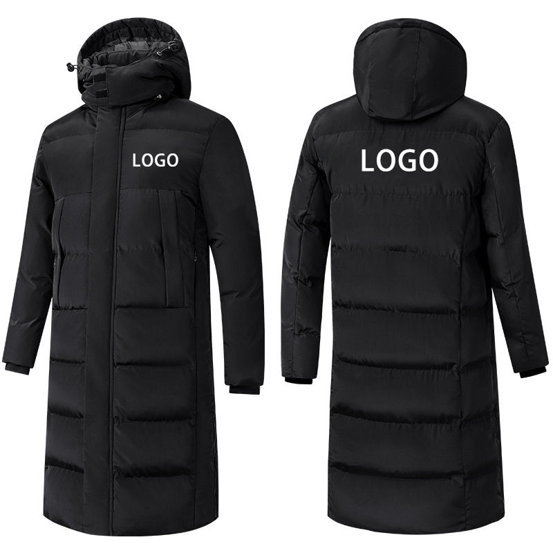 Power Punch Oem Custom Jacket Long Down Coats Soccer Coach Jacket Windbreaker Warm