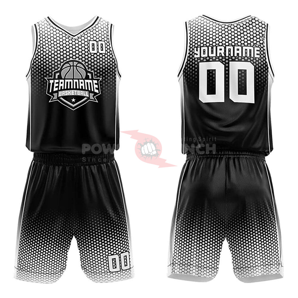 Power Punch Mesh Shorts Adult Custom Jersey Basketball Set Best Selling 100 Polyester Sleeveles
