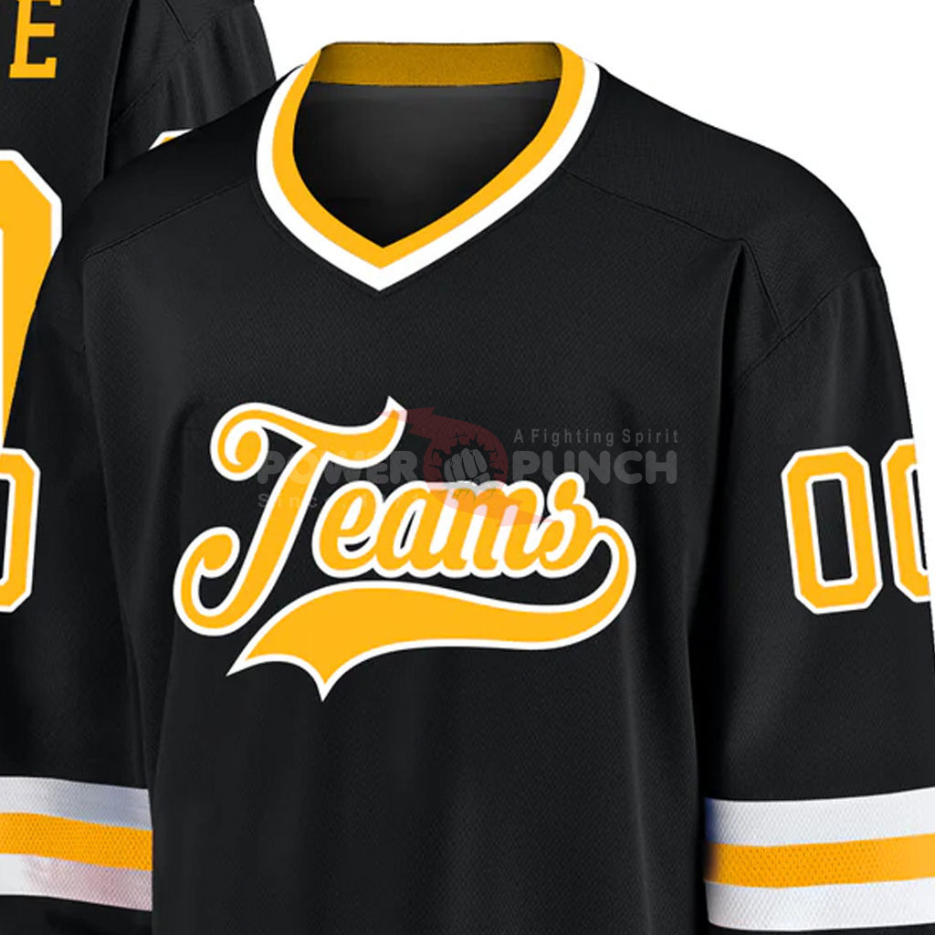 Power Punch Top Factory Customization Hockey Jerseys Embroidery Logo Sublimated Custom Ice Hock - Angle 4