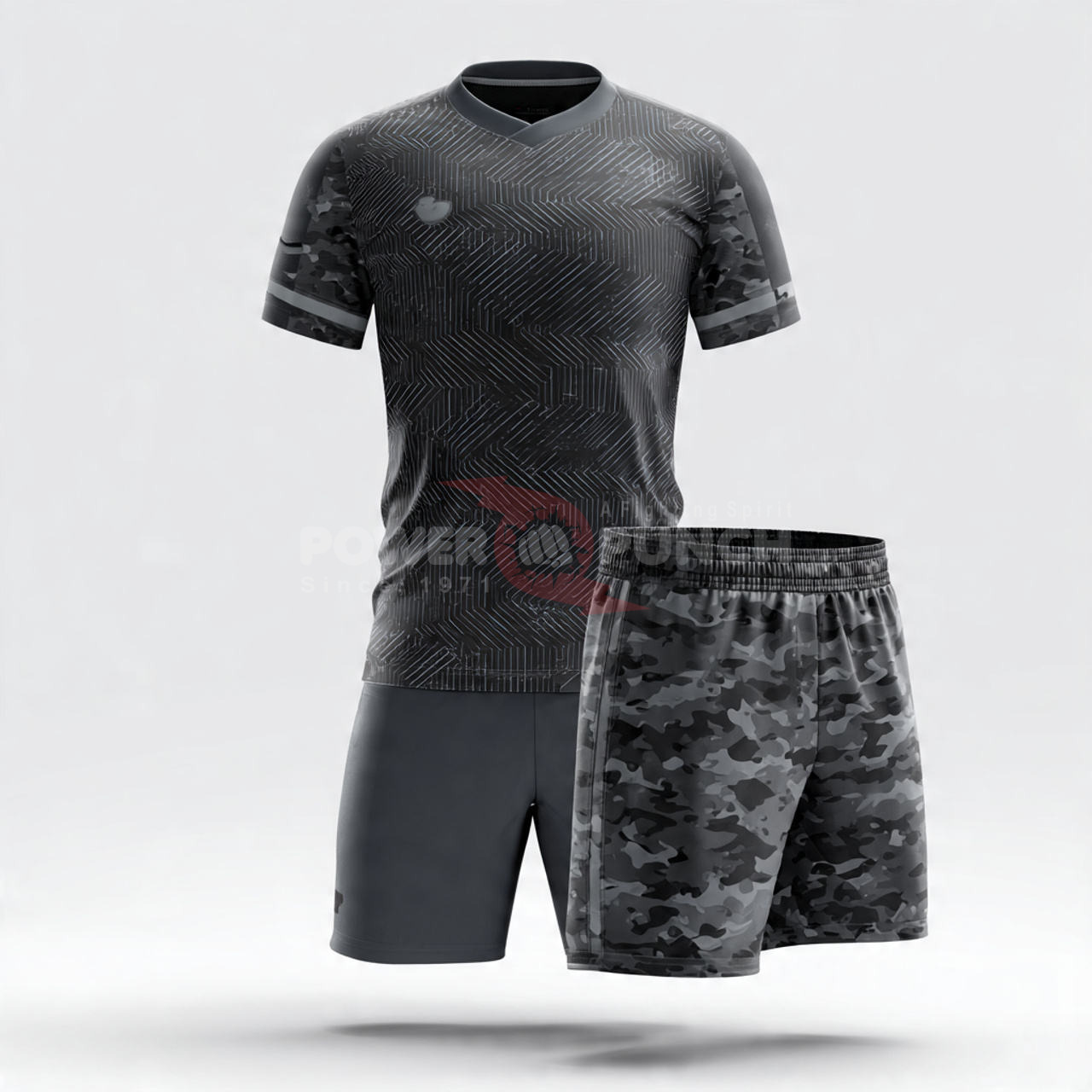 Power Punch Sports Soccer V Neck Uniform Soccer Jersey Tops Short Sleeve Shirt Tops Soccer Unif - Angle 4