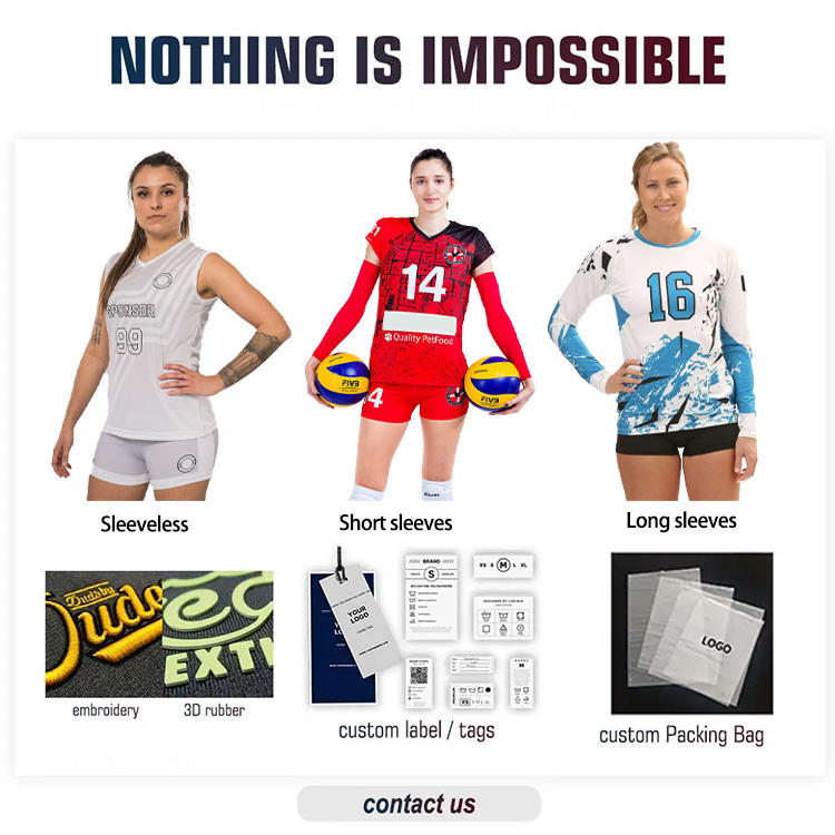 Power Punch Wholesale Best Selling Breathable Volleyball Jersey Women Training Wear Sublimation - Angle 5