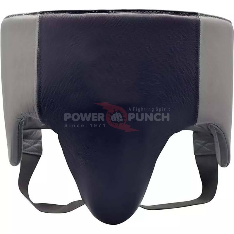 Power Punch High Quality Unique Pakistan Made PU Leather Boxing Groin Guard Extra Angle 5