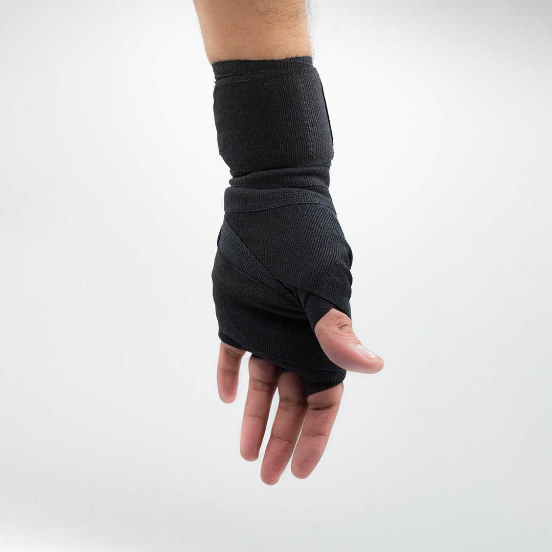 Power Punch Boxing Hand Wraps &amp; Wrist Wraps-Soft Unisex High Quality Cotton Angle 4