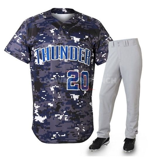 Power Punch Original Customs Printed Sportswear Baseball Jersey Tops - Angle 3