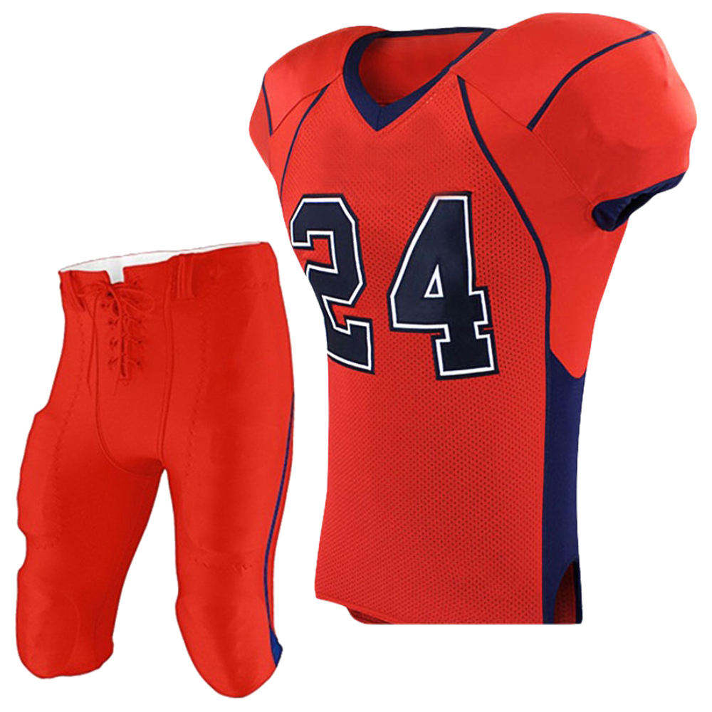 Power Punch Custom American Football Uniform Men Dark Green Team Jersey Pants Set High Quality  - Angle 5