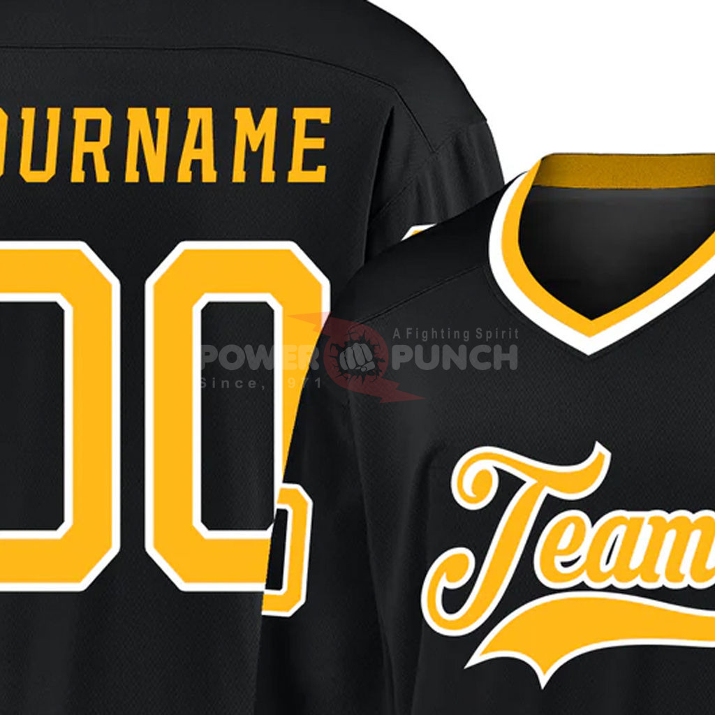 Power Punch Top Factory Customization Hockey Jerseys Embroidery Logo Sublimated Custom Ice Hock - Angle 2