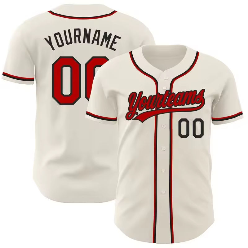 Power Punch Latest Design Men Baseball Jersey in Cheap Price Solid Color Custom Size Sublimatio