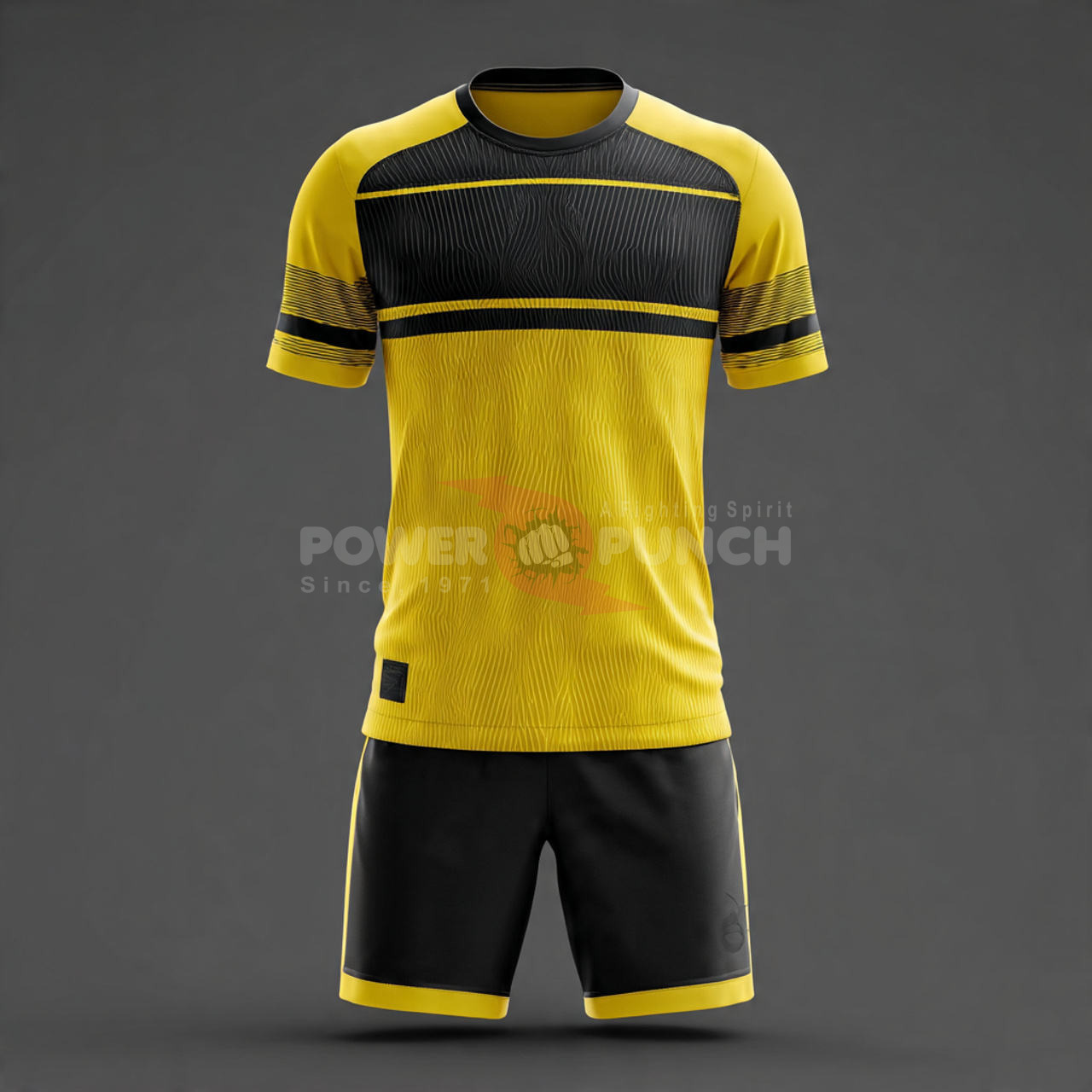 Power Punch Sports Soccer V Neck Uniform Soccer Jersey Tops Short Sleeve Shirt Tops Soccer Unif - Angle 2
