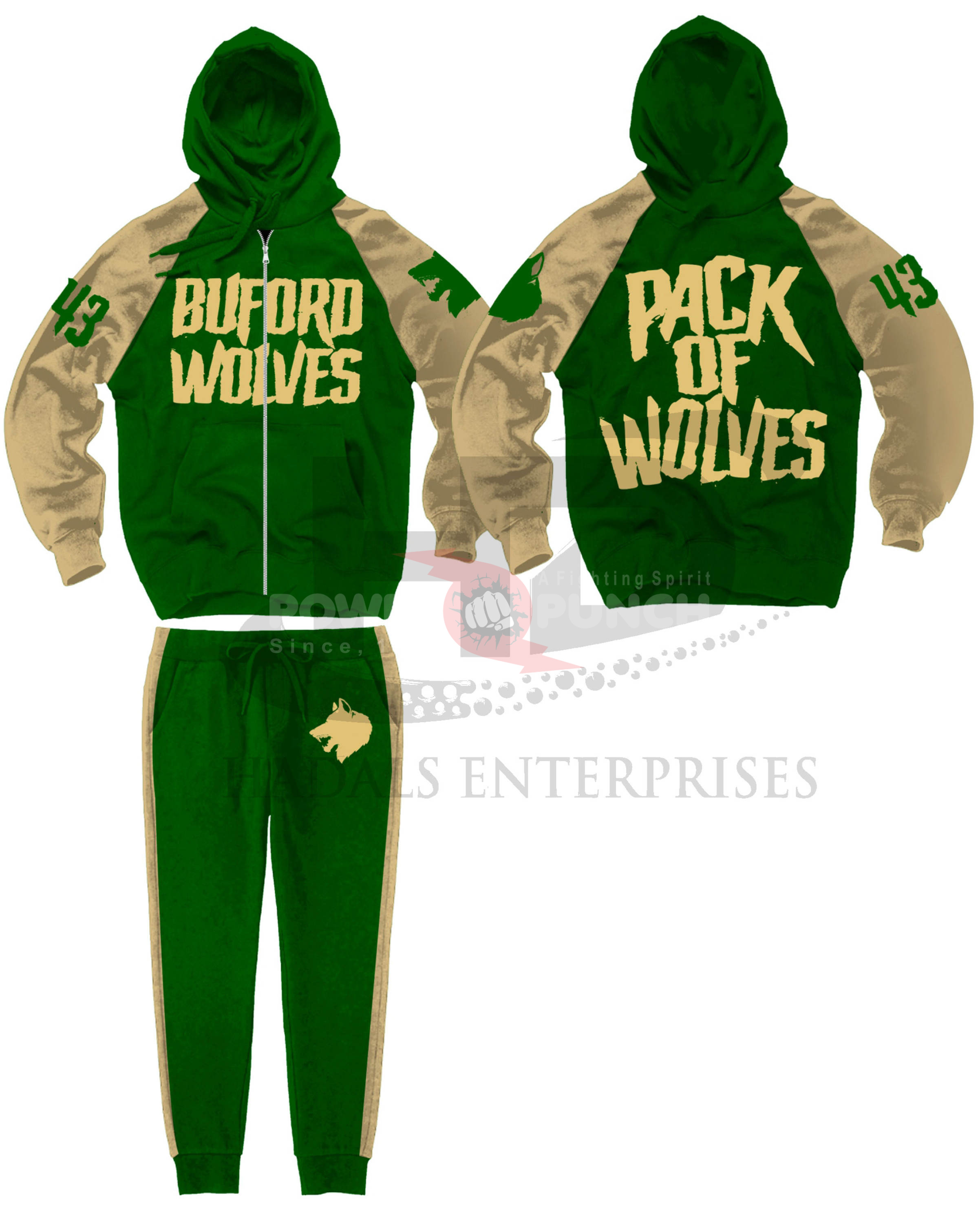 Power Punch Comfortable 7 On7 Flag Football Uniforms High Quality 7 on 7 Uniform Unisex 7 on 7 - Angle 2