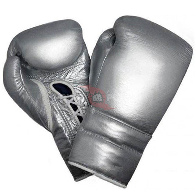 Power Punch Reliable Leather Boxing Gloves with Hook Loop Closure for Boxing Sparring Angle 2