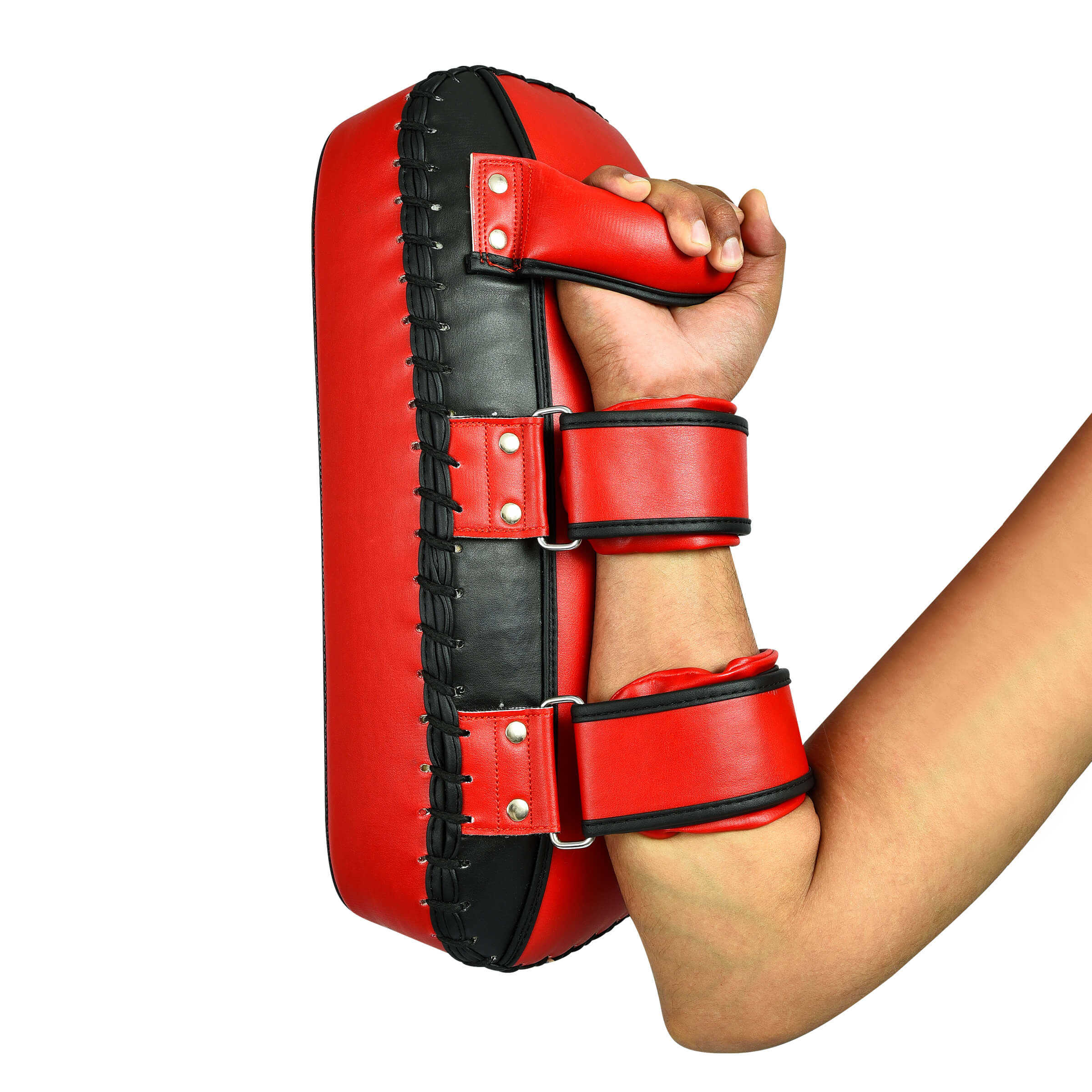 Power Punch High Quality Leather Kick Shield for Muay Thai and Boxing Training Angle 4