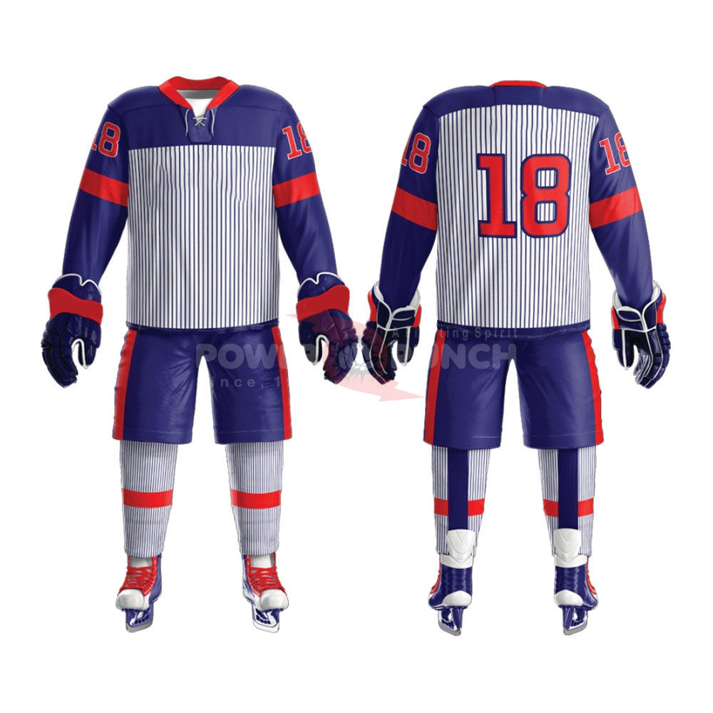 Power Punch Best Manufacture amp amp Supplier Ice Hockey Uniform With Custom Logo Polyester Mad - Angle 3