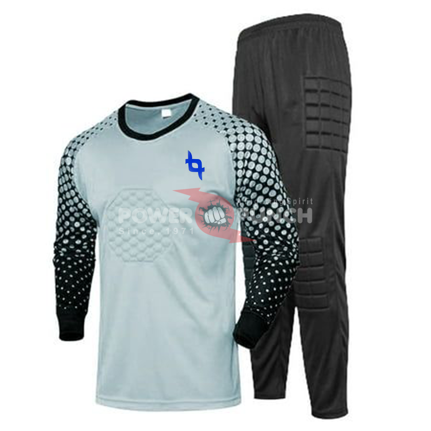 Power Punch New Trend Soccer Goalkeeper Uniform Set Shorts Pants Jersey 100 Polyester Breathabl - Angle 3