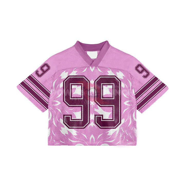 Power Punch Rugby Clothing Custom Printed Unisex Loose Vintage Mesh American Football Jersey Pl