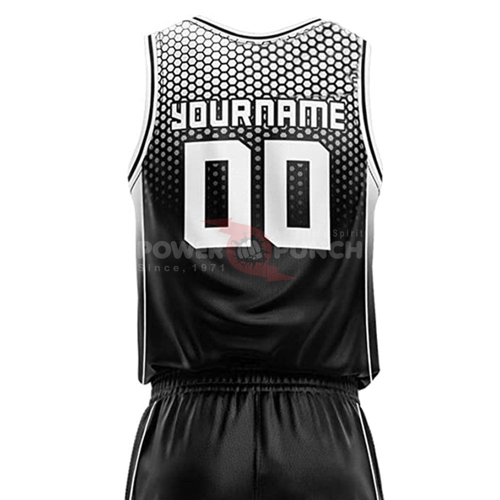 Power Punch Mesh Shorts Adult Custom Jersey Basketball Set Best Selling 100 Polyester Sleeveles - Angle 5
