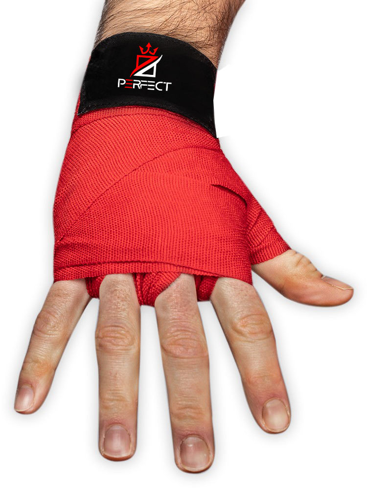 Power Punch Hot Sale Custom Logo Hand Wraps Boxing Bandages Hand Wraps for Boxing Angle 2