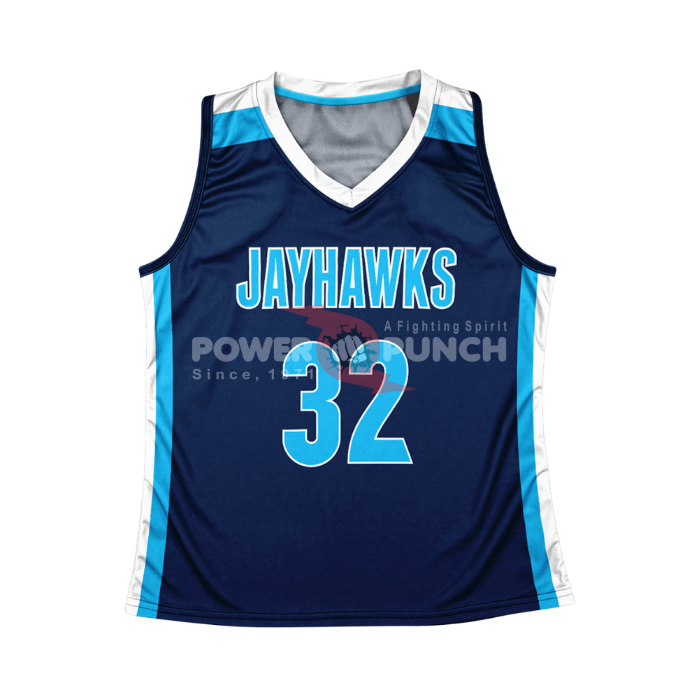 Power Punch Customizable Reversible Lacrosse Team Uniforms for Women Sublimation Printed Lightw - Angle 2