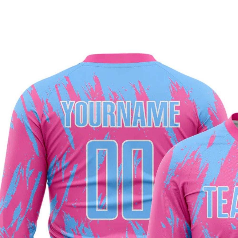 Power Punch Vibrant Long Sleeve Soccer Jersey Football Athletic Shirt Breathable Quick Dry Perf - Angle 5