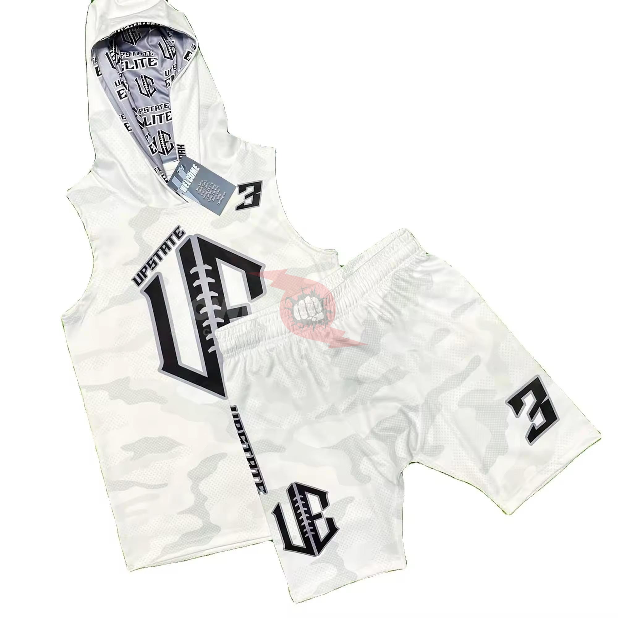 Power Punch 7v7 Football Uniforms for Adults Breathable Printed Customizable Fully Sublimated F - Angle 3