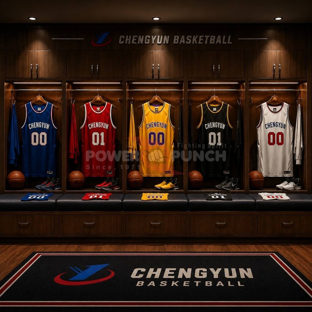 Power Punch Factory Direct Sales Customized Mesh Sublimation Basketball Jersey Fast Drying Brea - Angle 3