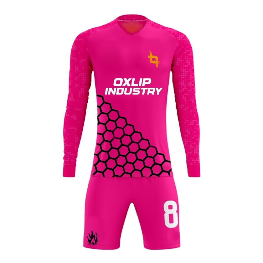Power Punch New Trend Soccer Goalkeeper Uniform Set Shorts Pants Jersey 100 Polyester Breathabl