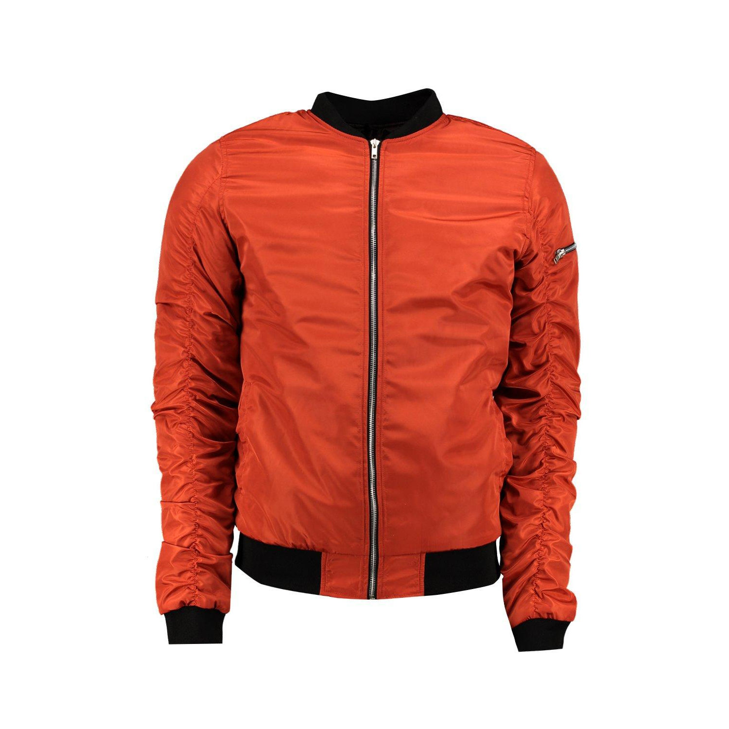 Power Punch Wholesale High Quality Custom Men's Hip Hop Bomber Men Jacket Stand Angle 5
