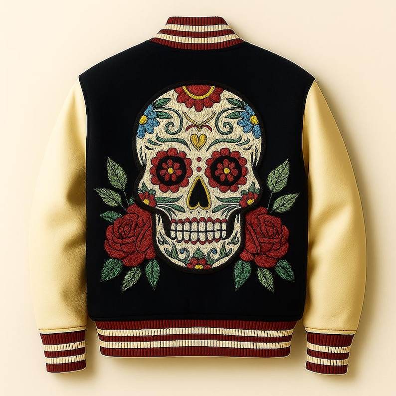 Power Punch High Quality Custom Design Men's Varsity Letterman Jackets Woolen Angle 3