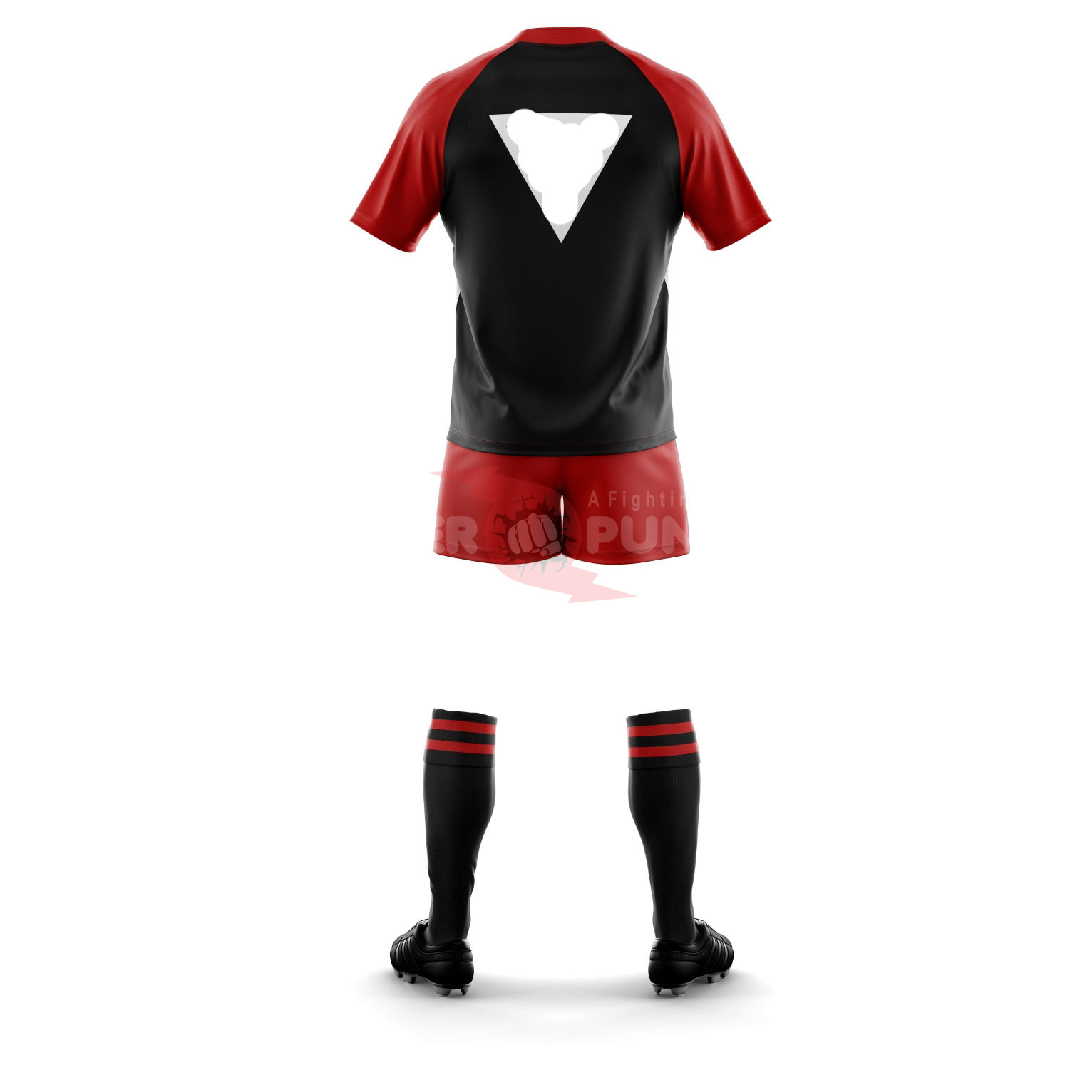 Power Punch High Quality Polo Sublimation Custom Striped Sport Wear Rugby Uniforms Men x27 s OE - Angle 3