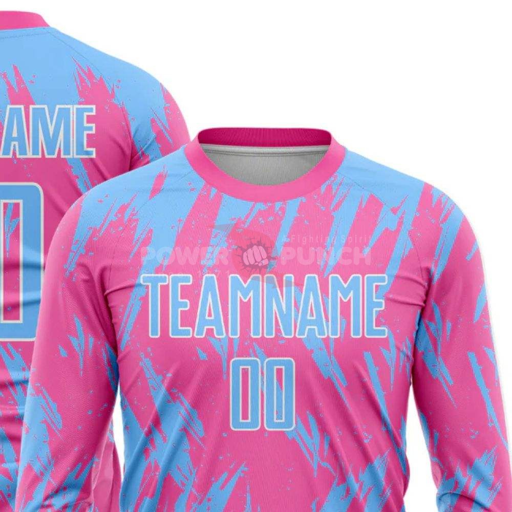 Power Punch Vibrant Long Sleeve Soccer Jersey Football Athletic Shirt Breathable Quick Dry Perf - Angle 4