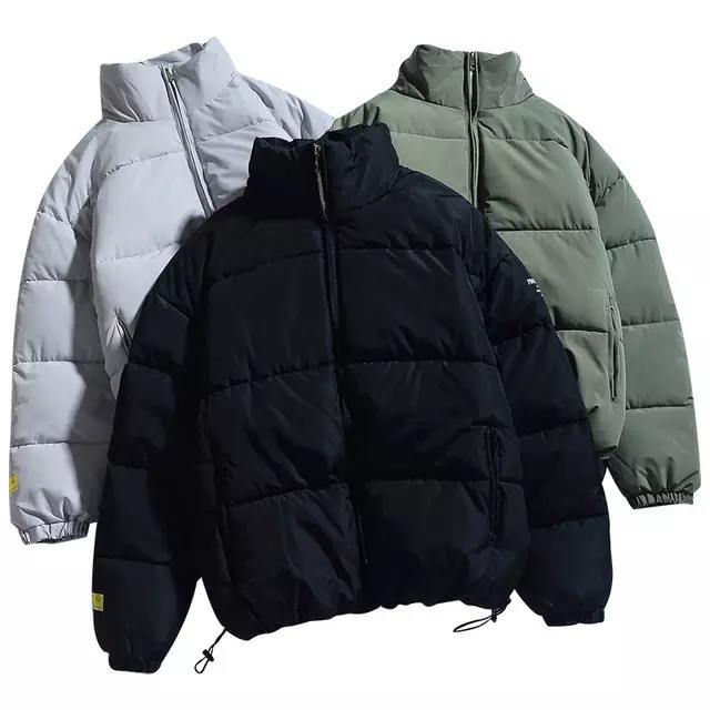 Power Punch Wholesale Custom Puffer Jacket Men's Stand Collar Winter Breathable