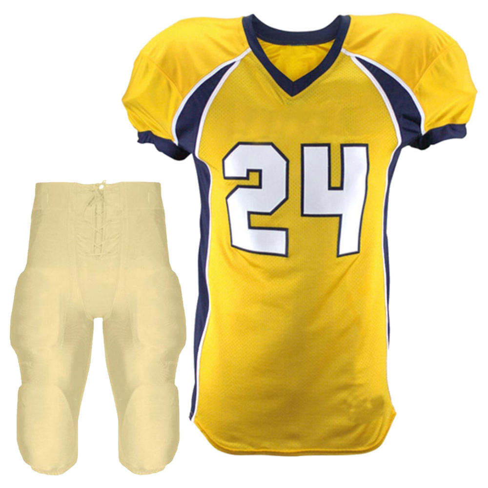 Power Punch Custom American Football Uniform Men Dark Green Team Jersey Pants Set High Quality  - Angle 2