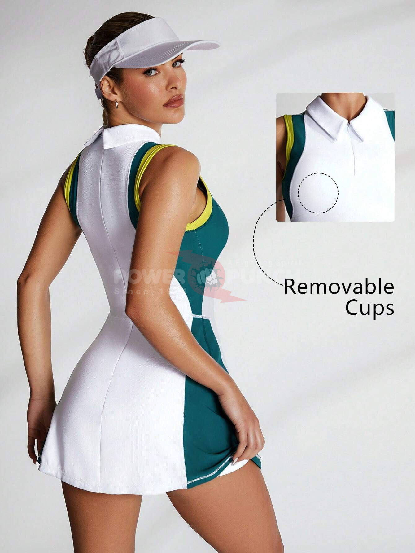 Power Punch Women x27 s Tennis Wear Custom Design Tennis Uniforms From Pakistan Hot Sale Tennis - Angle 5