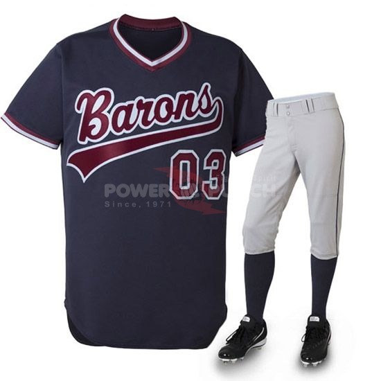 Power Punch Original Customs Printed Sportswear Baseball Jersey Tops - Angle 5