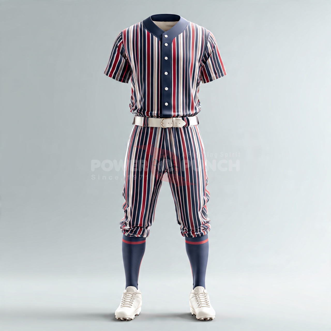 Power Punch Baseball Playing Uniform Men Women Button Down Jersey Pants Sports Uniform Sets Bre - Angle 4