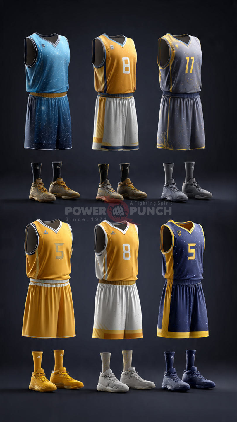 Power Punch Sleeveless Basketball Uniform Custom Printed Football Jersey Tops 100 Polyester Mes - Angle 4