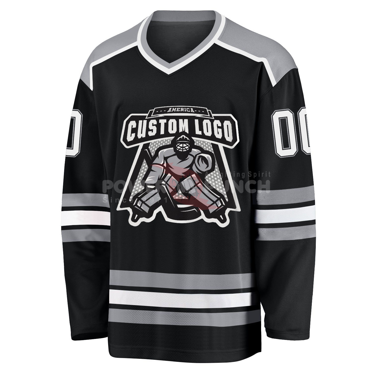 Power Punch High Quality Breathable Custom Ice Hockey Jersey Best Quality Wholesale Fashion wit - Angle 5