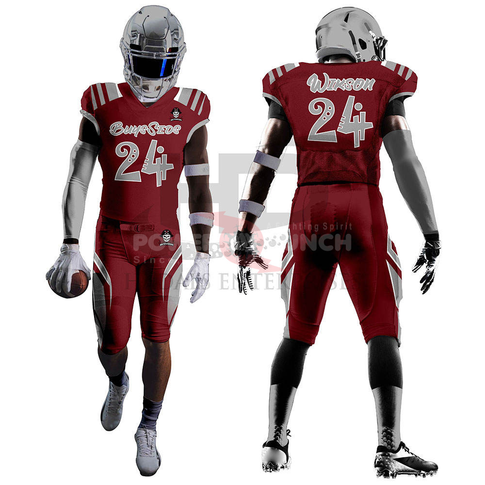 Power Punch OEM Service Custom Design American Football Uniform Wholesale Training American Foo - Angle 2