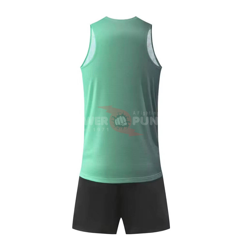 Power Punch High Performance Track amp amp Field Uniform Quick Dry Running Top and Shorts Set f - Angle 2