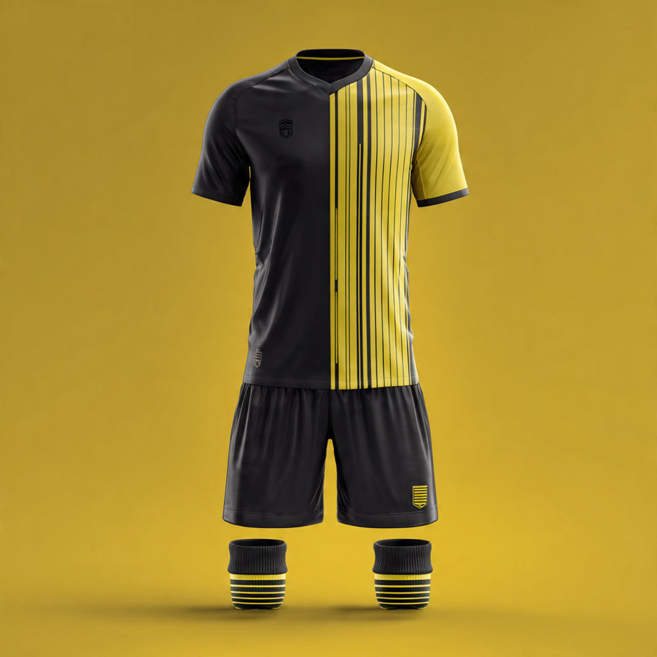 Power Punch Sports Soccer V Neck Uniform Soccer Jersey Tops Short Sleeve Shirt Tops Soccer Unif - Angle 3
