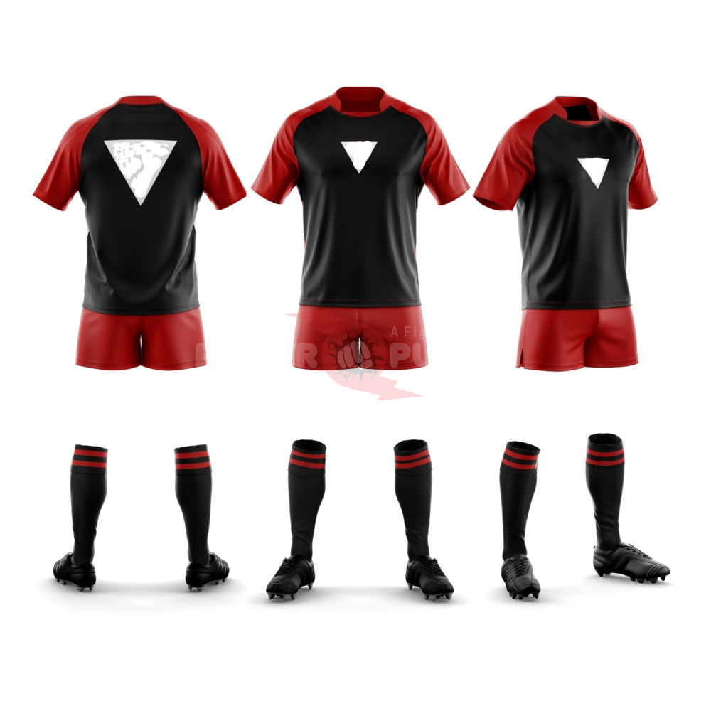 Power Punch High Quality Polo Sublimation Custom Striped Sport Wear Rugby Uniforms Men x27 s OE - Angle 2