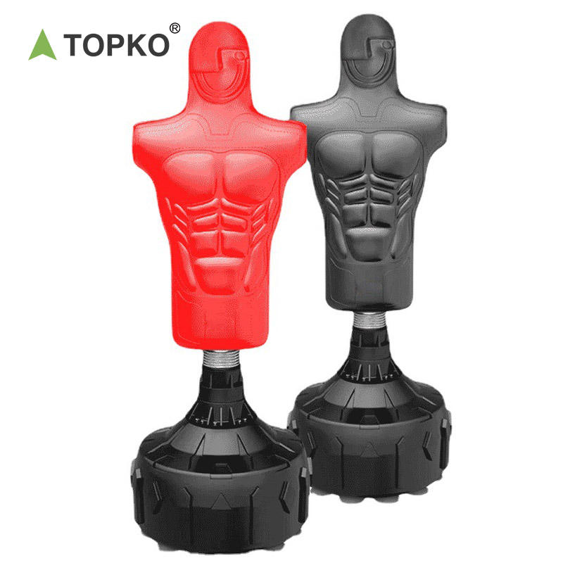 Power Punch TOPKO High Quality PU Leather Dummy Shape Boxing Bag Human Boxing Target