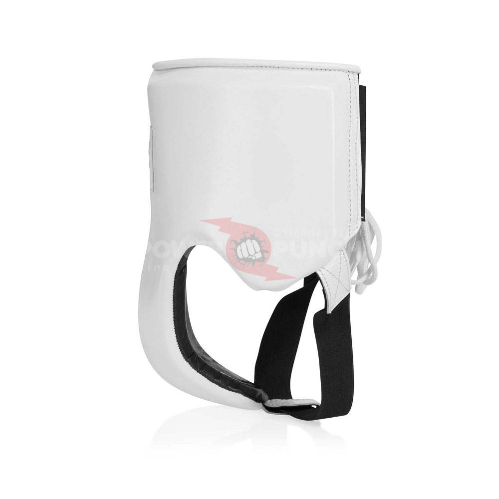 Power Punch Hot Sale New Arrival High Quality Leather Groin Guards for Men Custom Angle 3