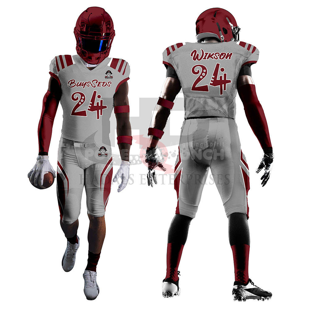 Power Punch OEM Service Custom Design American Football Uniform Wholesale Training American Foo - Angle 3